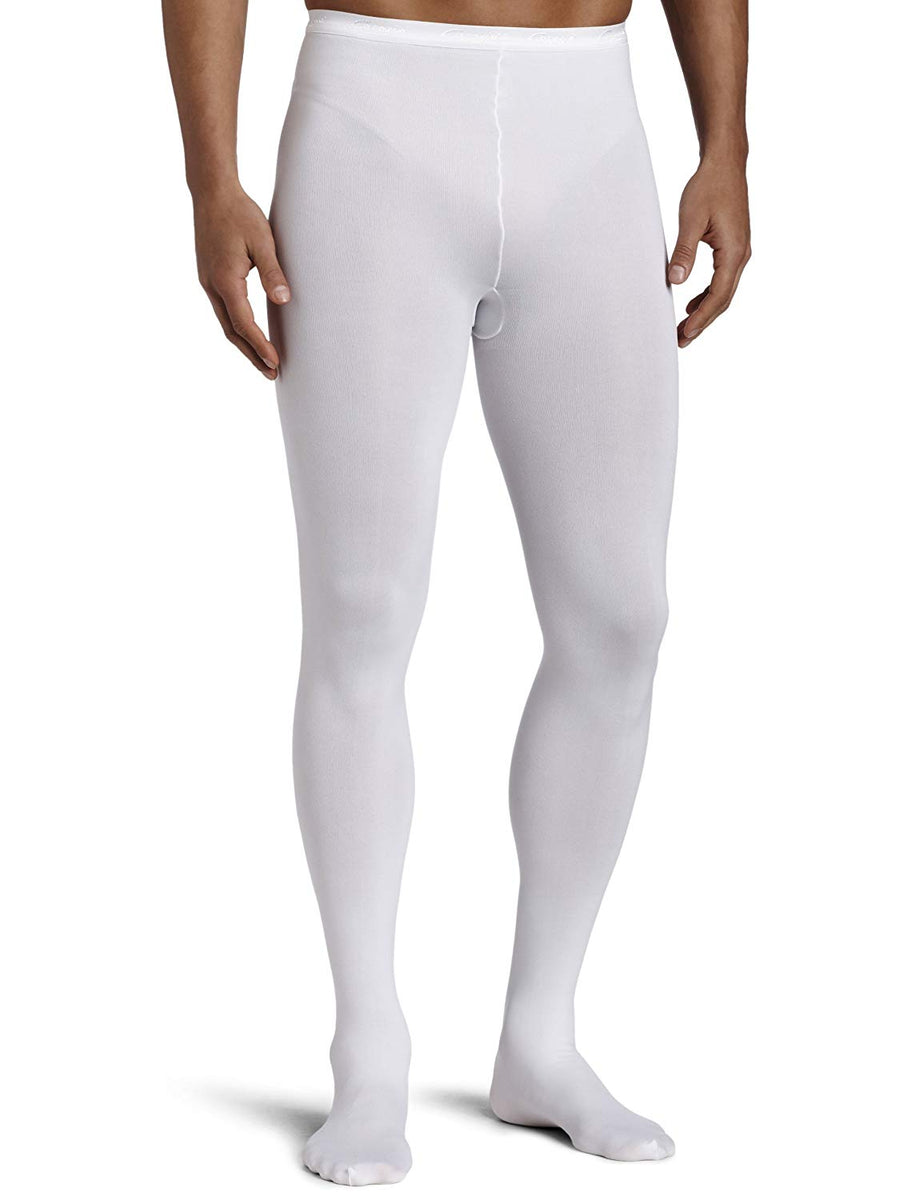 Pro Tutu Studio > Performance Jersey > Mens White Footed Performance Tights