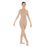 Unisex Mock Neck Long Sleeve Unitard